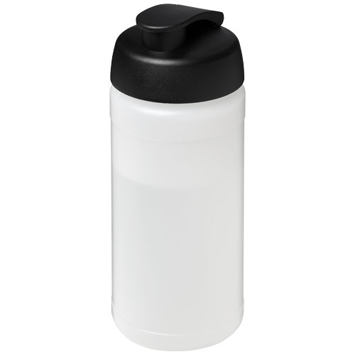 Bidon de sport Baseline personnalisable 500 ml Translucide et Noir